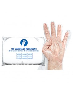 GUANTE DESECHABLE POLIETILENO BLOCK (100 UDS)
