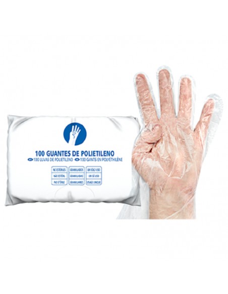 GUANTE DESECHABLE POLIETILENO BLOCK (100 UDS)