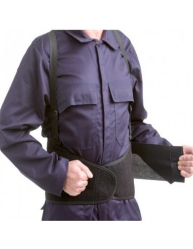 CINTURON LUMBAR CON VELCRO + TIRANTES