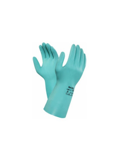 GUANTE NITRILO ALPHATEC SOLVEX 37675 FLOCADO (12X12)