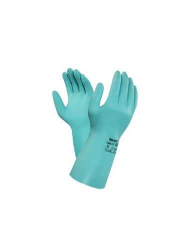 GUANTE NITRILO ALPHATEC SOLVEX 37675 FLOCADO...