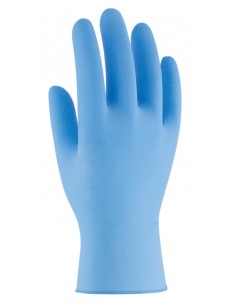 GUANTE NITRILO DESECHABLE UNITRIL E CON POLVO (100 uds)...