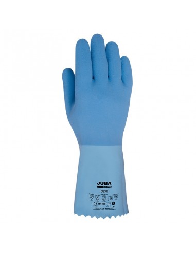 GUANTE LATEX NATURAL BLUE GRAB 5830  RUGOSO...