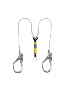 CABO DOBLE 180 cm C/ABSORBEDOR + 2 CONECTORES 110 mm ABE...