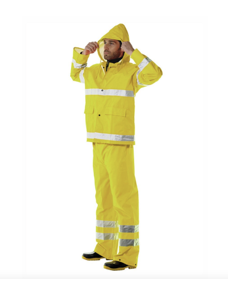 Conjunto Impermeable Alta Visibilidad ISSALINE