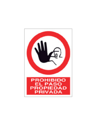 SEÑAL "PROHIBIDO PASAR" ALUMINIO A3 P63