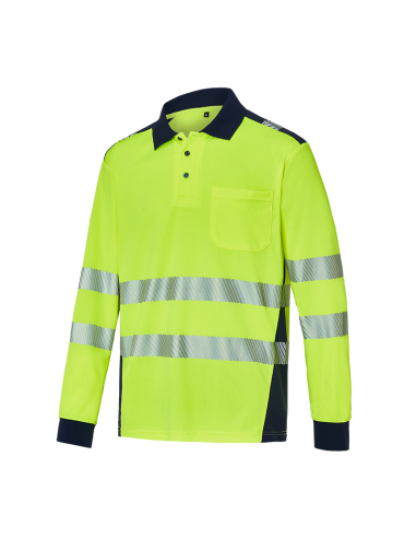 POLO ALTA VISIBILIDAD RECICLADO MANGA LARGA