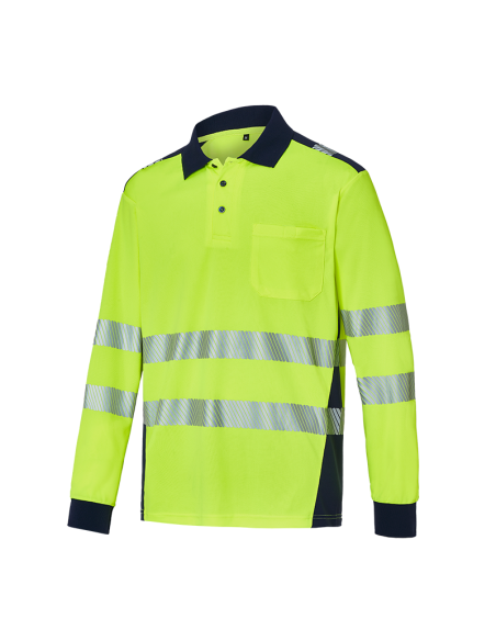 POLO ALTA VISIBILIDAD RECICLADO MANGA LARGA