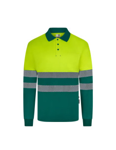 POLO ALTA VISIBILIDAD RECICLADO CON BANDA SEGMENTADA