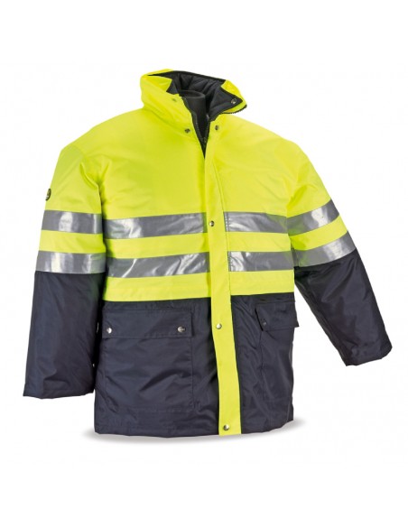 PARKA BICOLOR 288-PKFVMIX VERDE/AMARILLO